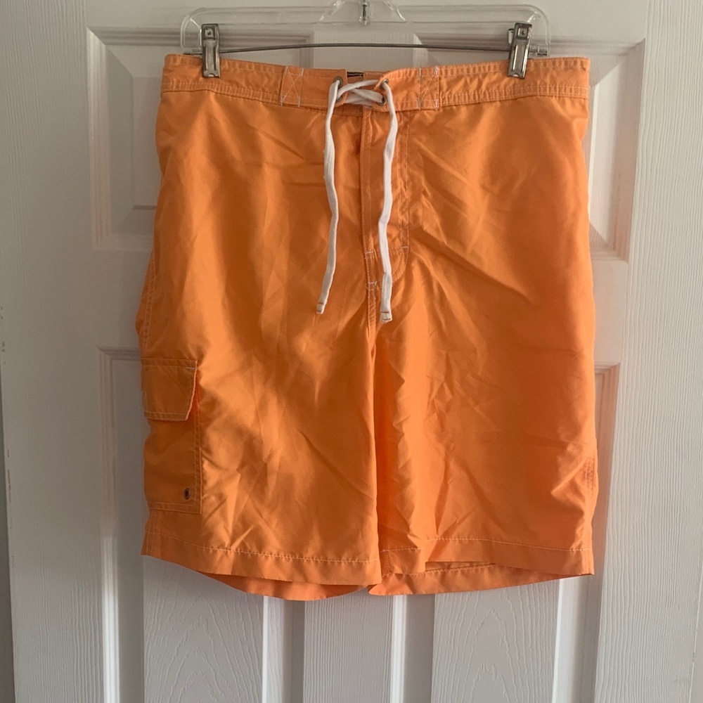 Merona Bright Orange Men's Swim Board Shorts